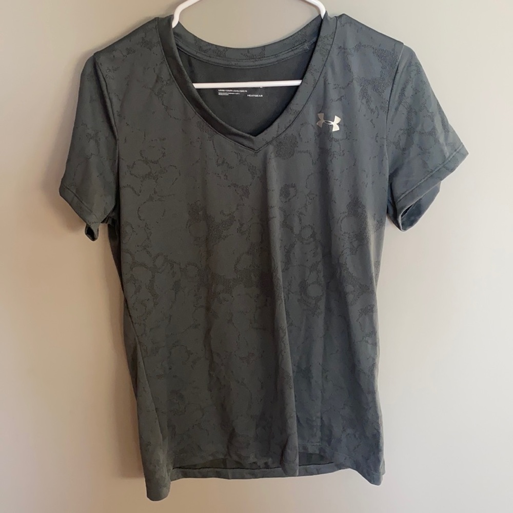 Gray Under Armour Running Shirt
